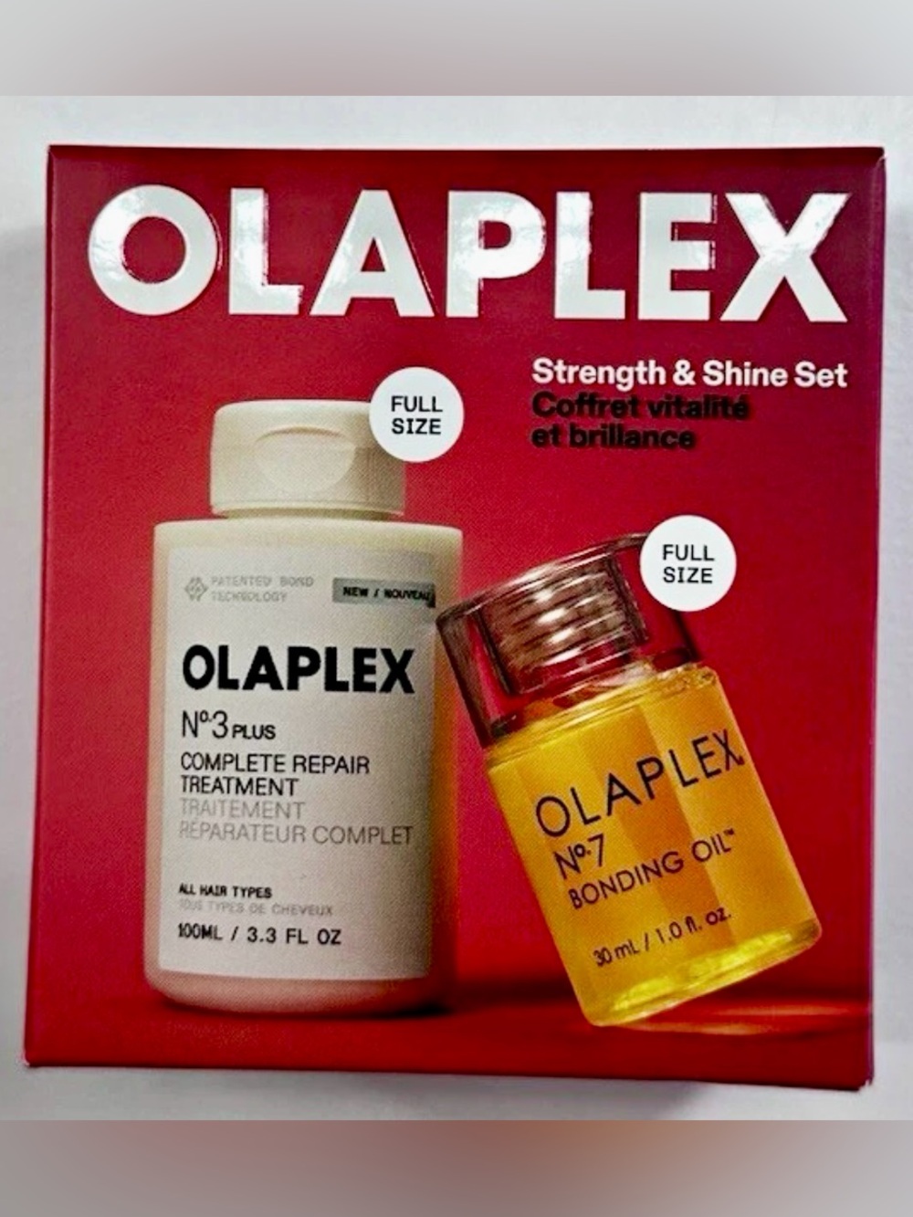 Olaplex Strength & Shine Set No.3 Hair Treatment 100mL  + No.7 Bonding Oil 30mL